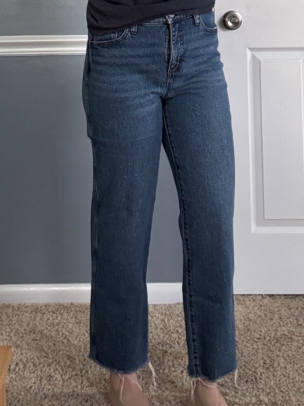 Banana Republic Slouch Straight Leg Women’s Jeans in Dark Blue
